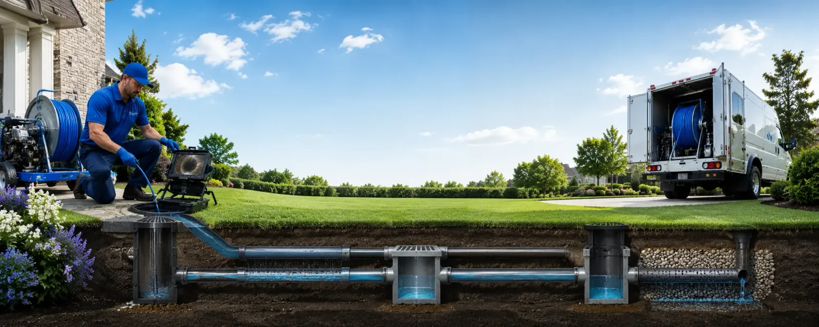 Outdoor drain cleaning information for Leesville, OH